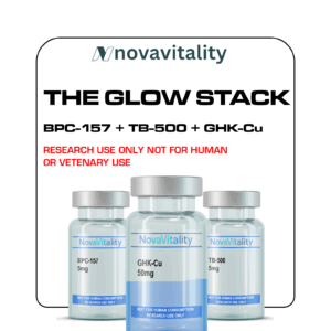 The Glow Stack - BPC-157 5mg + TB-500 5mg + GHK-Cu 50mg
