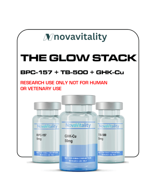 The Glow Stack - BPC-157 5mg + TB-500 5mg + GHK-Cu 50mg