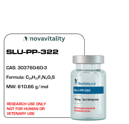 SLU-PP-322 research compound (Patent WO2020257421A1, MW 610.66 Da): non-peptidic triple GLP-1/GIP/GCGR agonist for metabolic & CNS signalling studies — RUO, UK-supplied, CoA-backed.
