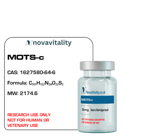 MOTS-c research peptide 10mg vial, lyophilised, RUO